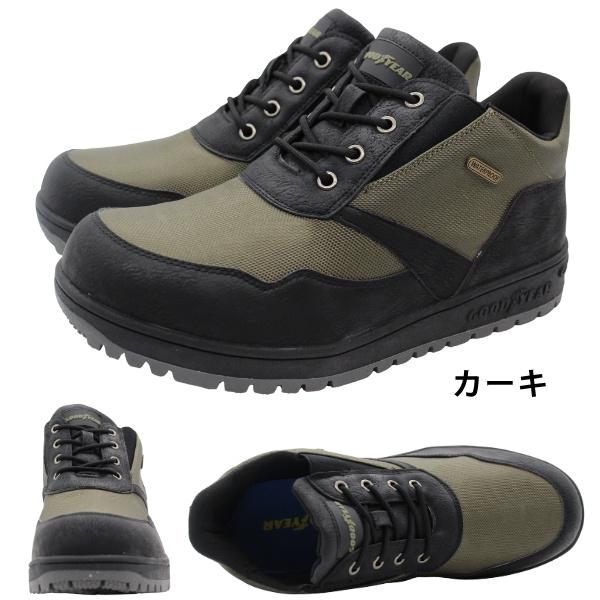 グッドイヤー（GOODYEAR） スニーカー メンズ 靴 防水 ハイカット 黒