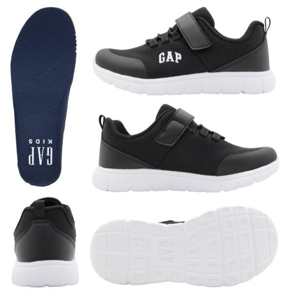靴 Noe23cm GAP（ギャップ） スニーカー キッズ 靴 シューズ 黒 ブラック 赤