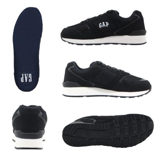 アシックス asics ランニングシューズ 26.5cm GAP（ギャップ） スニーカー レディース 靴 シューズ 黒 ブラック 白