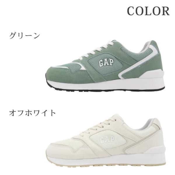 GAP スニーカー レディース 靴 シューズ 白 オフホワイト 緑