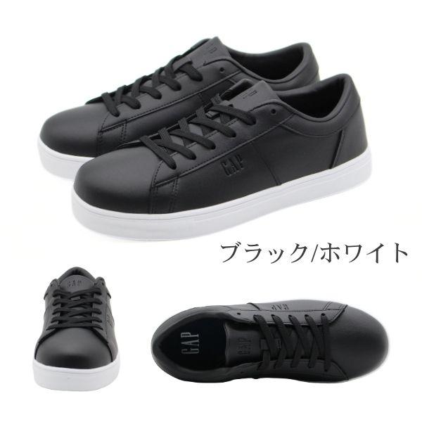 GAPスニーカー・ホワイト/ブラック GAP（ギャップ） スニーカー レディース 靴 ローカット 黒 ブラック 白