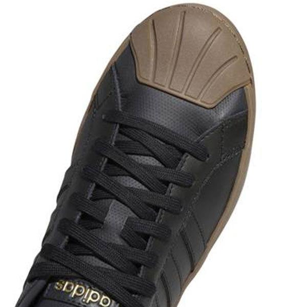 adidas アディダス スニーカー メンズ 靴 黒 ブラック 天然皮革