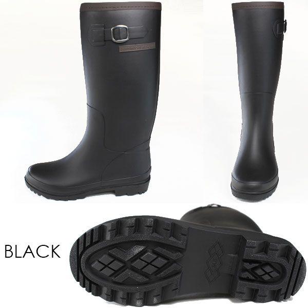 新品ヒロミチナカノ ロングラバーブーツ 23 マットブラック レディース長靴 新品ヒロミチナカノ ロングラバーブーツ 23 マットブラック