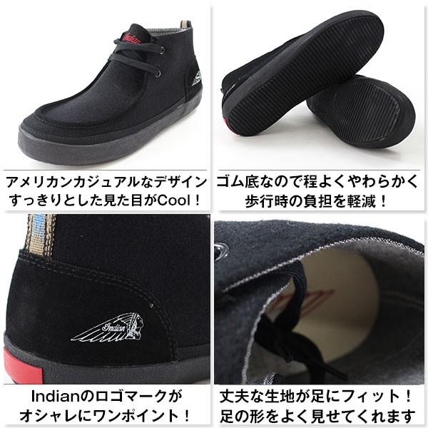 INDIAN インディアン スニーカー メンズ ハイカット おしゃれ