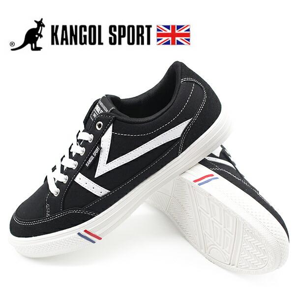 スニーカー メンズ レディース 黒 赤 安い 通学 ブラック レッド 軽量 軽い カンゴール スポーツ KANGOL SPORT KUS1103 | KANGOL | 05