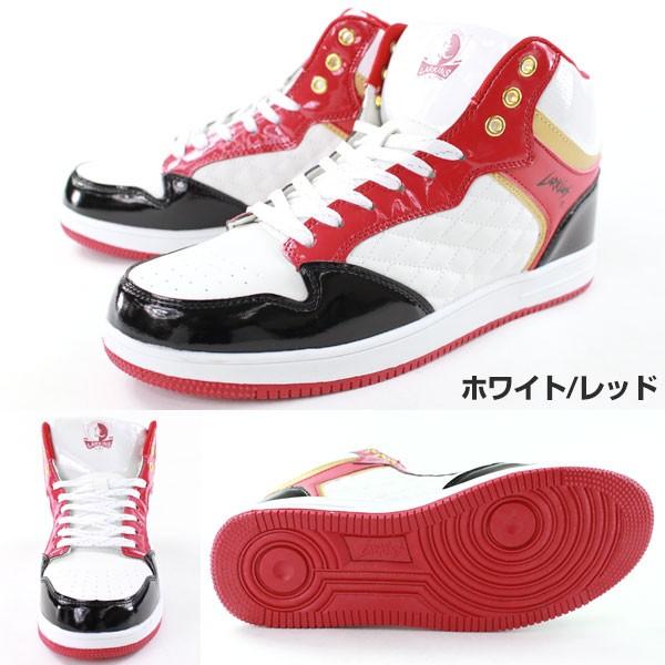 LARKINS（ラーキンス） スニーカー メンズ ハイカット 黒 白 おしゃれ
