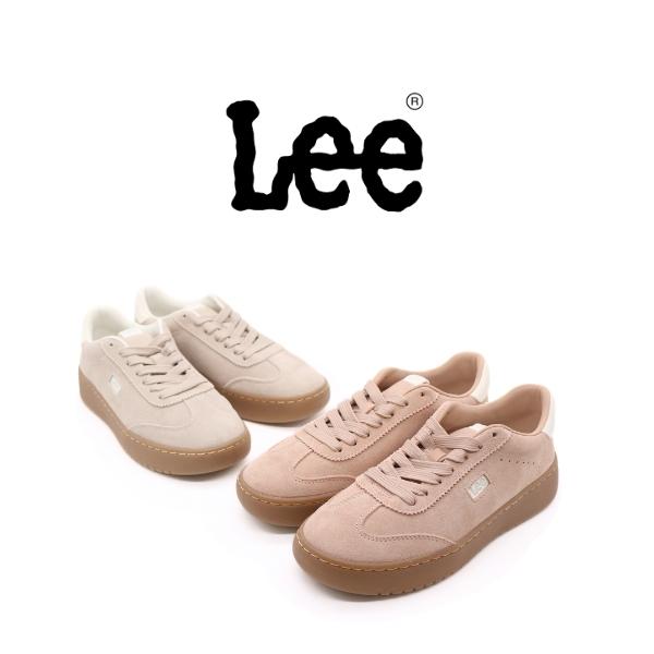 Lee（リー） スニーカー レディース 靴 ピンク ベージュ くすみピンク