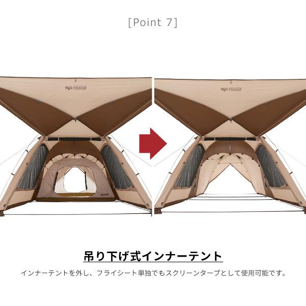 LOGOS（ロゴス） 5-6人用テントセット Tradcanvas 3ルームテントセット