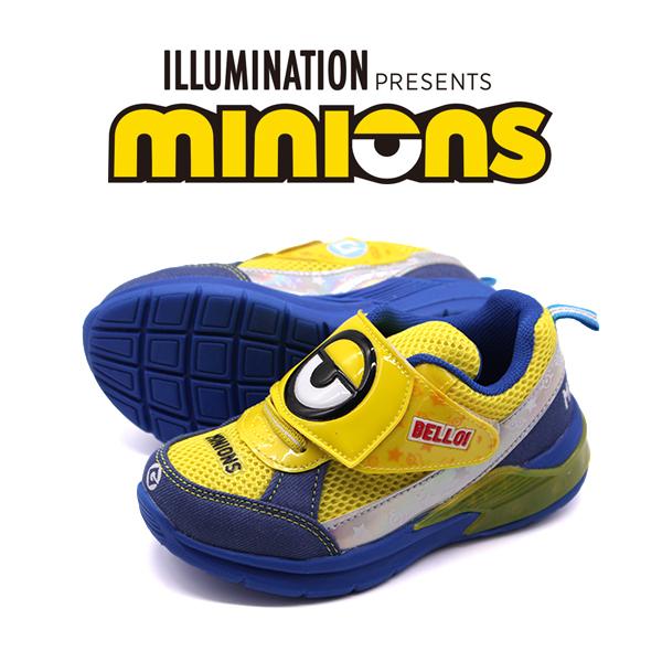 MINIONS（ミニオンズ） スニーカー キッズ ジュニア 子供 靴 光る