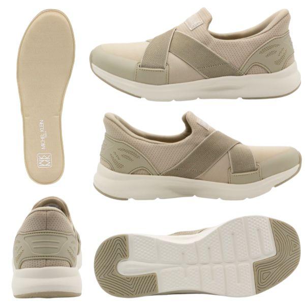 MICHEL KLEIN スリッポン レディース スニーカー 靴 黒 ブラック