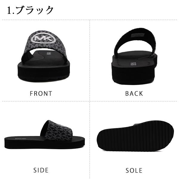 サンダル レディース 靴 黒 ブラック 白 ホワイト 正規品 スリッパ ...