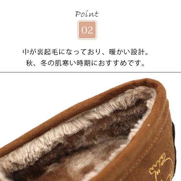 moz（モズ） モカシン スリッポン レディース 靴 黒 ブラック モカシン
