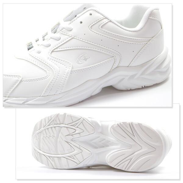 MoonStar（ムーンスター） スニーカー 白 通学 防水 3E 幅広 ワイズ