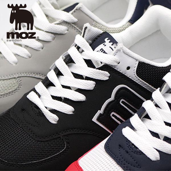 moz（モズ） スニーカー レディース 靴 黒 ブラック グレー 軽量 軽い