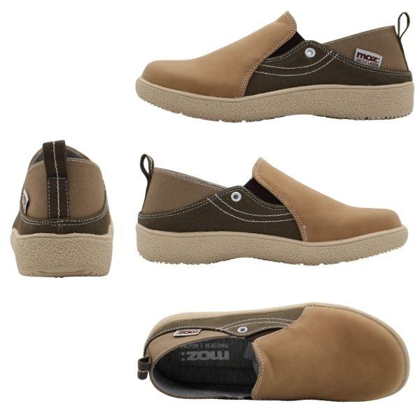 moz（モズ） スニーカー レディース 靴 黒 スリッポン ブラック オーク