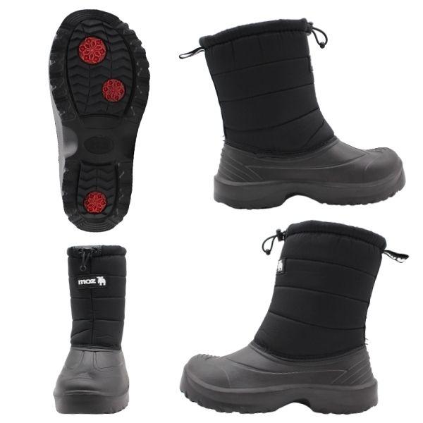 moz（モズ） ブーツ キッズ 子ども ジュニア 男の子 女の子 黒