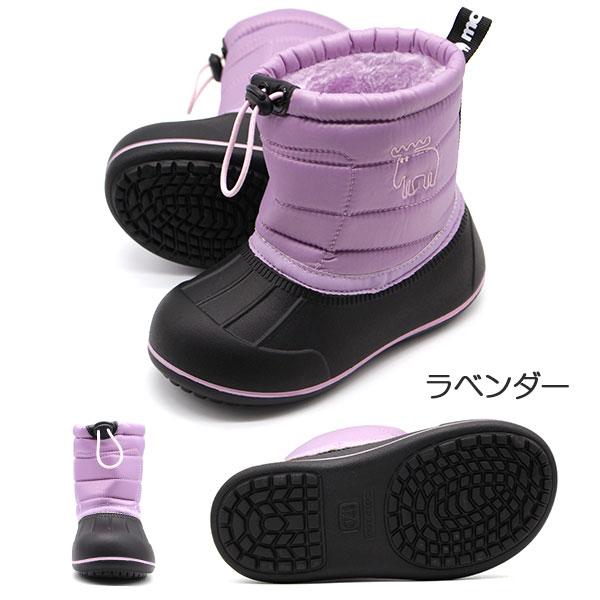 MOZ ブーツ キッズ 子供 長靴 ブラック 黒 キャメル 冬 雪 暖か 人気