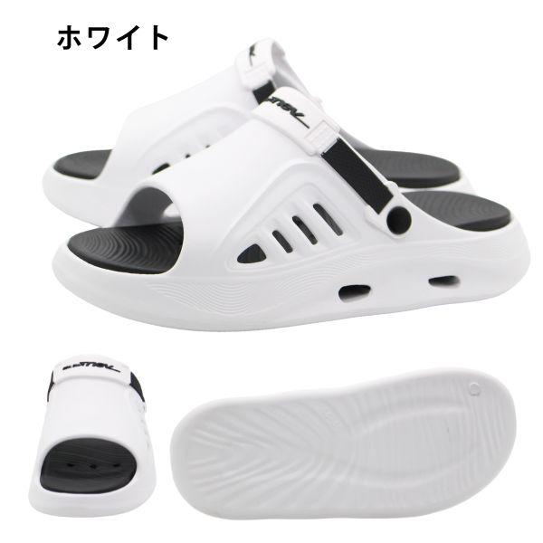 サンダル メンズ 靴 黒 ブラック ホワイト 白 リカバリーサンダル