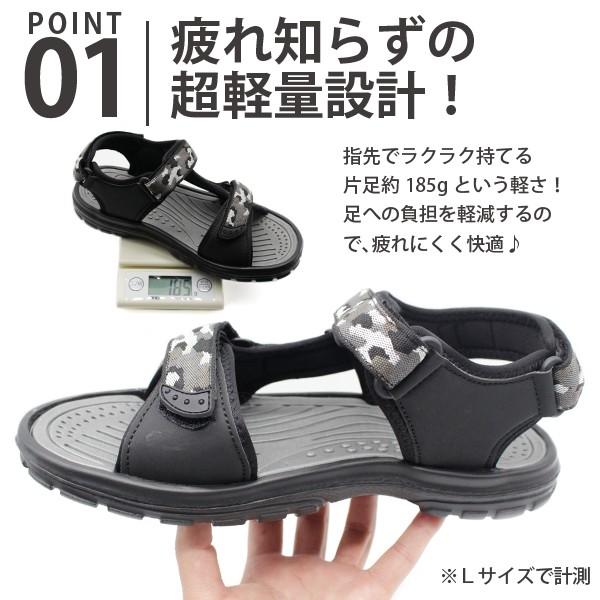 サンダル メンズ 靴 スポーツ 黒 ブラック ネイビー カモフラージュ