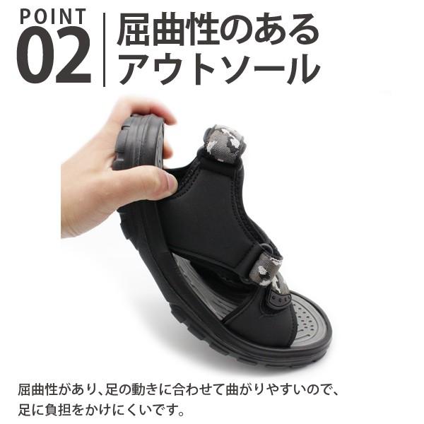 サンダル メンズ 靴 スポーツ 黒 ブラック ネイビー カモフラージュ