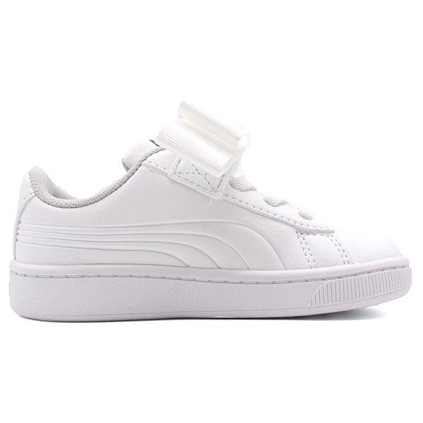 PUMA（プーマ） スニーカー キッズ 子供 靴 白 黒 ホワイト ブラック