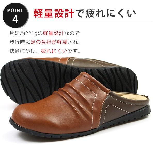 PENNY LANE サボサンダル サボ メンズ 靴 黒 茶 かかとなし 歩き