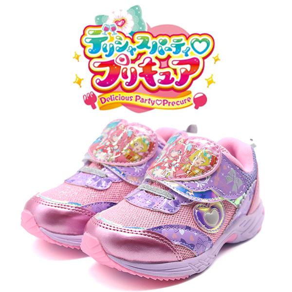 スニーカー キッズ 子供 ジュニア 靴 軽量 軽い 女の子 可愛い キャラクター ベルトテープ 取り外し デリシャスパーティ プリキュア 6510 靴のニシムラ Paypayモール店 通販 Paypayモール