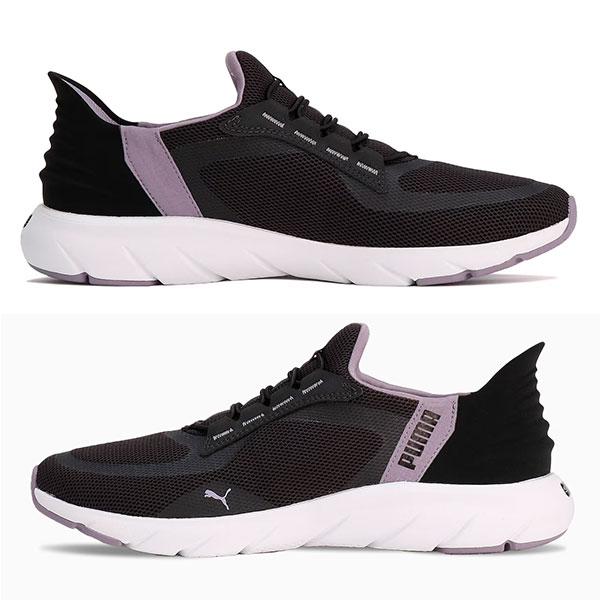 Lala 新品 PUMA ブラック スリッポンシューズ PUMA プーマ スリッポン レディース 靴 スニーカー 黒 ブラック