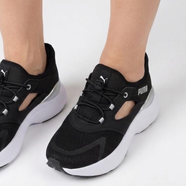 PUMA（プーマ） スリッポン レディース 靴 スニーカー 黒 ブラック 白