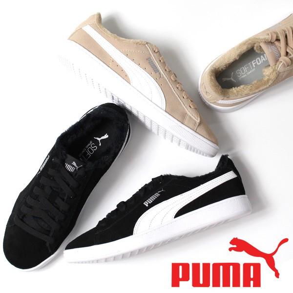 PUMA（プーマ） スニーカー レディース ローカット フェイクファー