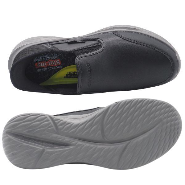 SKECHERS（スケッチャーズ） スリッポン スニーカー メンズ 靴 黒