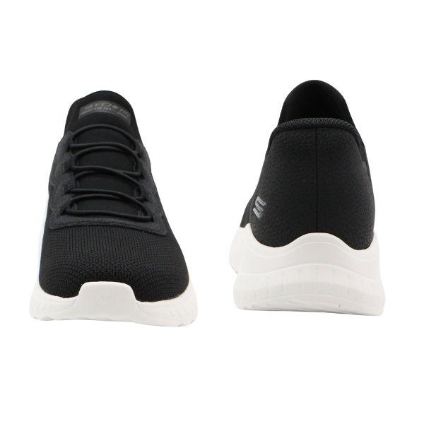 ニャンコロリンです SKECHERS（スケッチャーズ） スニーカー メンズ スリッポン 靴 黒