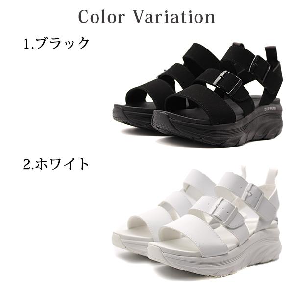 SKECHERS（スケッチャーズ） サンダル レディース スポーツ 黒