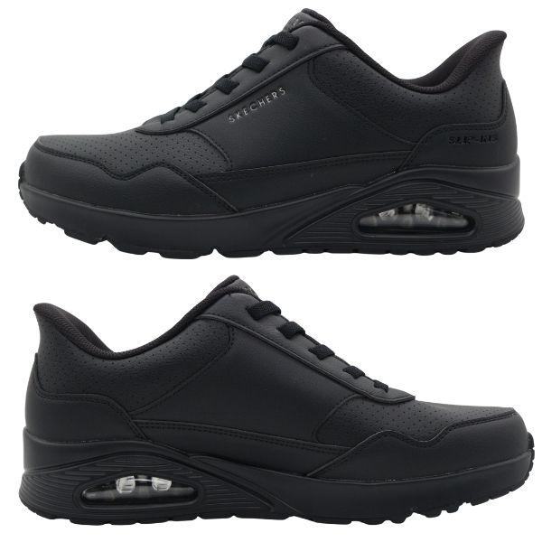 SKECHERS（スケッチャーズ） スリッポン メンズ 靴 スニーカー 黒