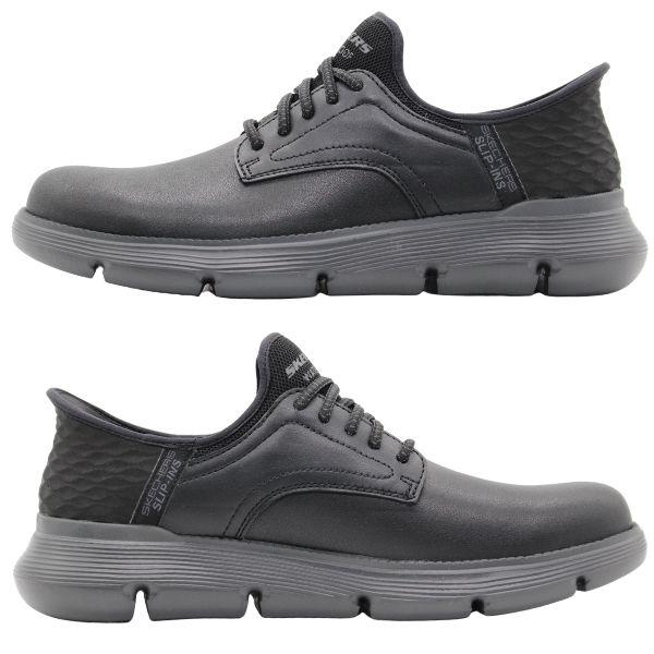 SKECHERS スケッチャーズ スニーカー メンズ スリッポン 靴 黒 SKECHERS スケッチャーズ スニーカー メンズ スリッポン 靴 黒