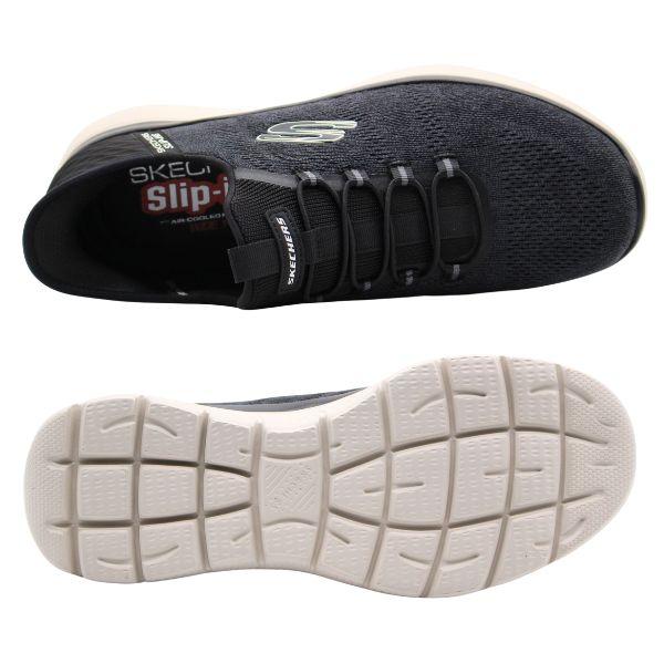 SKECHERS（スケッチャーズ） スニーカー メンズ スリッポン 黒