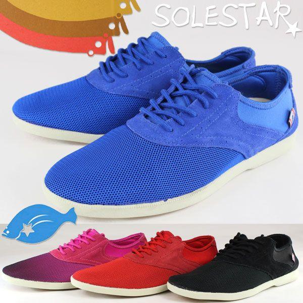 SOLESTAR SO-63 Monterey ソールスター モントレー メンズ ローカット スニーカー ファブリック レースアップ メッシュ ...