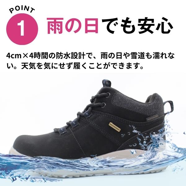 MoonStar（ムーンスター） スニーカー レディース 靴 黒 ブラック 幅広