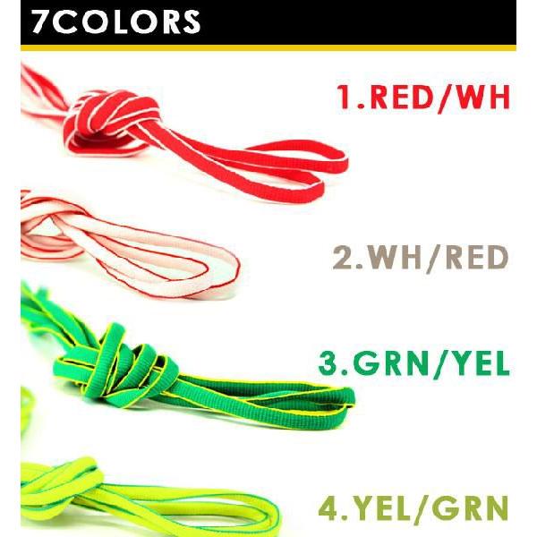 STAR SHOE LACES 004 120cm(6〜7個穴用) オーバル ツートン