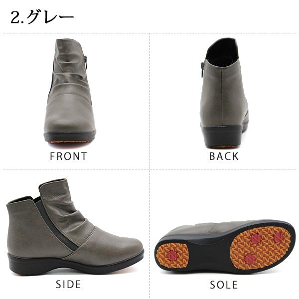 NORTH DATE ブーツ レディース 靴 黒 ブラック グレー 防水 雨