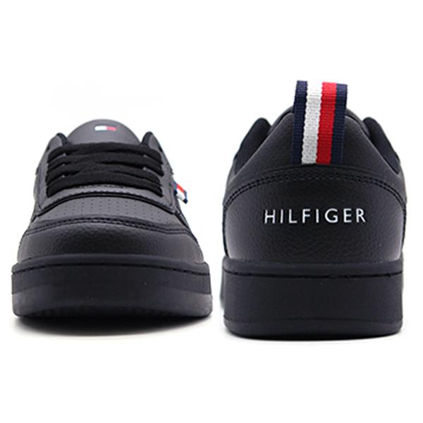 TOMMY HILFIGER スニーカー レディース キッズ 靴 黒 ブラック