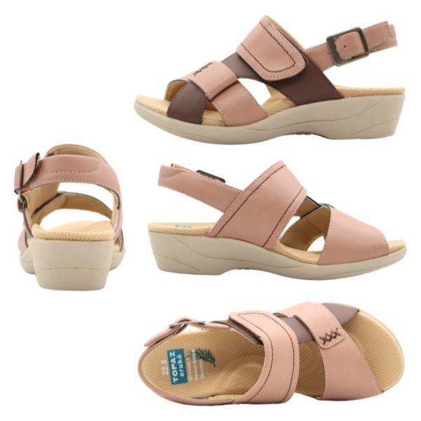 TOPAZ（トパーズ） サンダル レディース 靴 コンフォートサンダル 黒