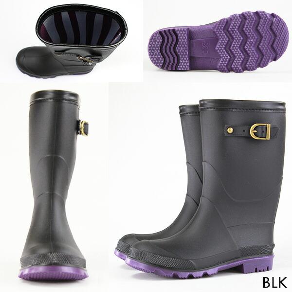 WILDTREE レインブーツ キッズ 子供 長靴 黒 ブラック カーキ ブラウン