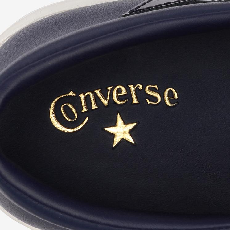 美品　コンバース　オールスター クップ トリオスター　レザースニーカー　ネイビー CONVERSE ☆特価☆LIMITED（リミテッド）CONVERSE ALL STAR