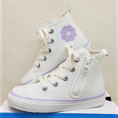 特価！『コンバース』CONVERSE CHILD ALL STAR N FLOWERPATCH Z HI (チャイルド オールスター N フラワーパッチ Z HI ）ホワイト｜kutsunoootsuka