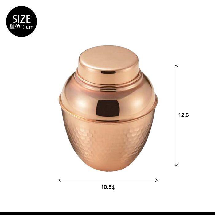 茶壺 大壺 純銅製 槌目 来客用 お茶 茶道具 茶器 日本製 燕三条 銅