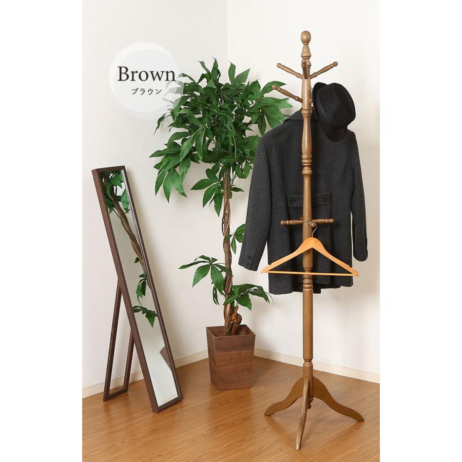 無垢材 ダッチカントリースタイル ポールハンガー 帽子 コート掛け