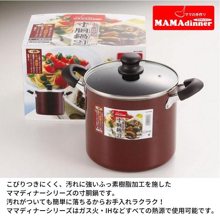 シチューポット 21cm 寸胴鍋 鍋 なべ 両手鍋 カレー シチュー 深型 IH