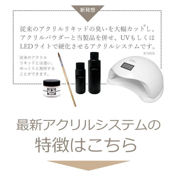 スカルプエース アクリルパウダー スカルプブラシ ネイルフォーム 