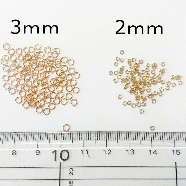 丸カン 2mm 3mm 約100個(1袋)販売 ゴールド #4|kutsushitayasan|02